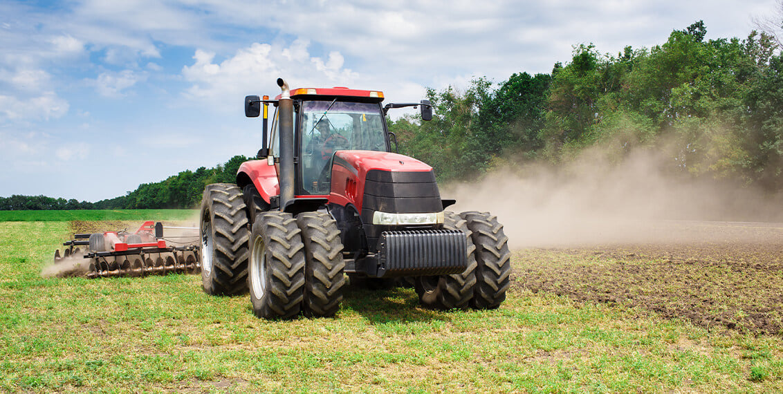 Tractor with Disc / Tiller